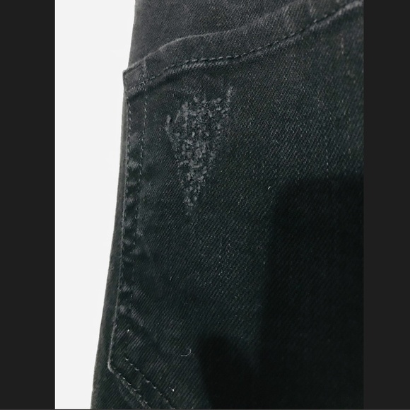 Joe Fresh black denim distressed legging jeans size 30 - Picture 4 of 7